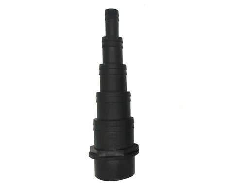 1.5″ Glue Black Stepped Hose tail